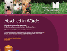 Tablet Screenshot of kleintierbestatter.de